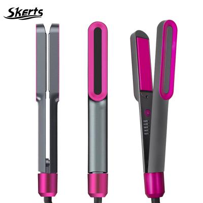 China 2021 Double Tension Hairstyles Hotel 2In1 Hair Straightener And Curler for sale