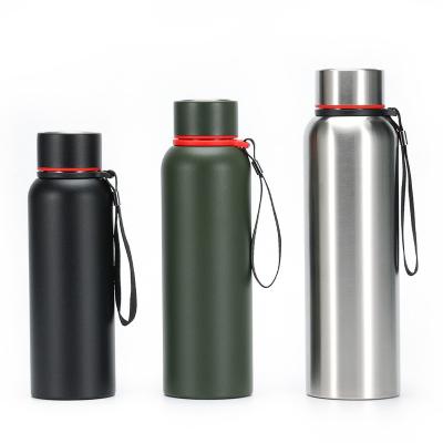 China PORTABLE 520ml 700ml 850ml sports insulated stainless steel water bottle with cord for sale