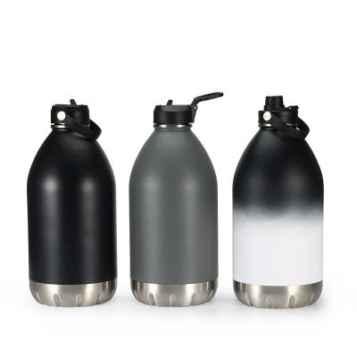 China Amazon Hot Sale Wholesale PORTABLE Large Capacity 1 Gallon Insulation Stainless Steel Water Gallon Bottle With Handle for sale