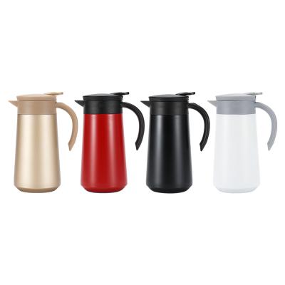 China Stainless Steel 800ml Vacuum Flask Viable Coffee Thermal Carafe Half Hour Heat Preservation Coffee Dispenser Double Walled Coffee Carafe for sale