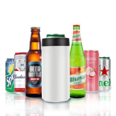 China Wholesale Sustainable 16oz Stainless Steel Double Wall Insulated Beer Bottle Cooler Box Cooler Fitted Drink Box And Bottle for sale