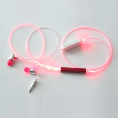 China small smartphone Light Up Earbuds stereo healthy luminous led dynamic headset for sale