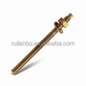 China Steel chemical anchor bolt with nut and washer for sale