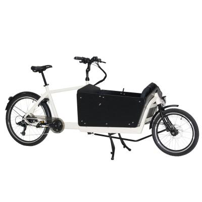 China 2020 Electric Cargo Front Loading Folding 2 Wheel Cargo Bike For Family for sale