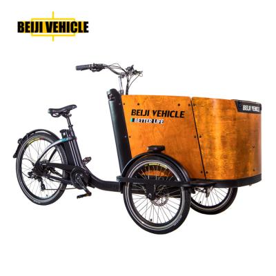 China Passenger CE certification 3 wheel bakfiet cargo bike bicycle tricycle for sale