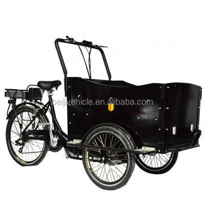 China Passenger 3 Wheel Family Tricycle Cargo Bikes Rikshaw Electric Three Wheeler for sale