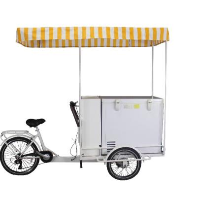 China Electric Cargo 3 Wheel Pedal Assist Vending Ice Cream Bike Freezer Tricycle for sale