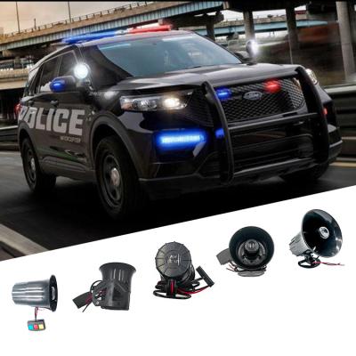 China Loud Loud Speaker Megaphone Police Siren Car Siren Three Auto Horn Customizable12V 24V 30W Alarm Loudspeaker Siren for sale