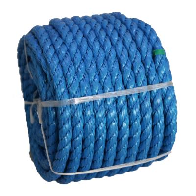 China Soft Raffia-Yarn Packing For Agriculture , 3 Strands 8mm PP Twisted Raffia 3 Rope for sale