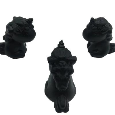 China China Sales Cheap Obsidian Healing Decoration Ornament Unicorn Fashion Healing Decoration Ornament for sale