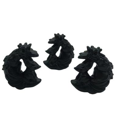 China China Latest Design Fashion Healing Fashion Ornaments Obsidian FoxOrnaments Decorative Obsidian Fox for sale