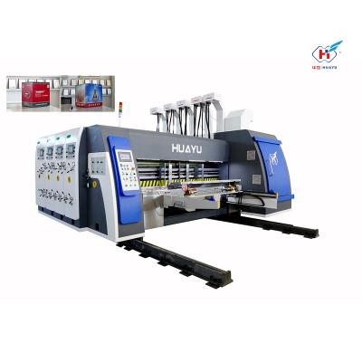 China Corrugated printer slotter flexo machine small cardboard box making machine soap box printing die-cutting machine for sale