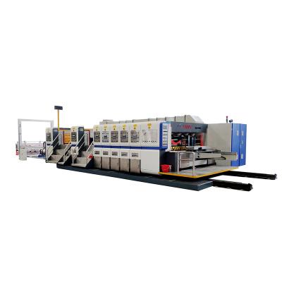 China Full Automatic Corrugated Box Making Machine High Definition 5 Color Cardboard Printing Drying Slotting Die Cutting Machine From China for sale