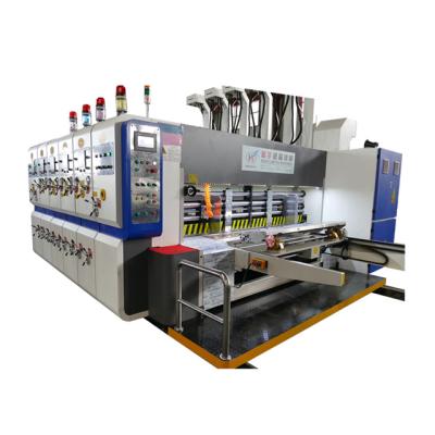 China HUAYU-B China Hotels Corrugated Carton Box Machine: Flexo Printer Auto Slotter Die Cutter Stacker Machine for sale