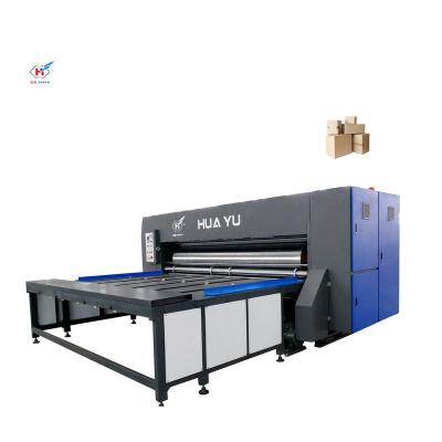 China Hotels Cardboard Box Printing Machine With Die Cutter 1 Color Semi Automatic Pizza Box Making Machine for sale