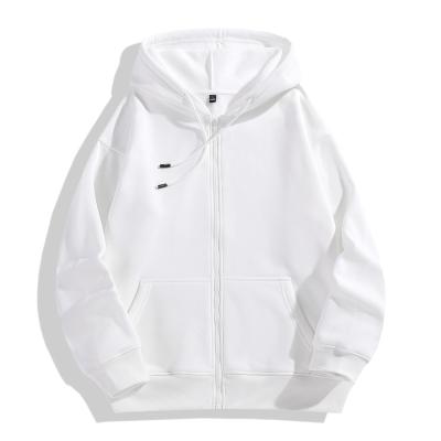 China Anti-wrinkle WF| Wholesale High Quality 100% Unisex Empty Hoodie Zipper Fleece Fabric Polyester Zipper Up Hoodies For Men for sale