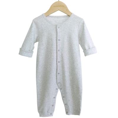 China Wholesale Custom Gots Certified Newborn Onesie Organic Baby Jumpsuit Rompers Organic Unisex Baby Clothes for sale