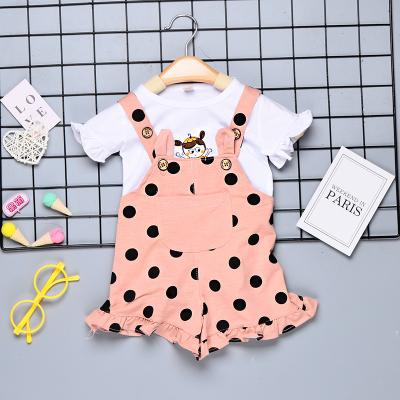 China Unique Comfotable Kids Clothing Babies Clothes Sets Summer Overalls Girls And T-shirt Children's Clothing for sale