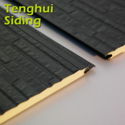 China CE Tenghui Lightweight Sandwich Siding Siding Facade PU Decorative Exterior Panel for sale