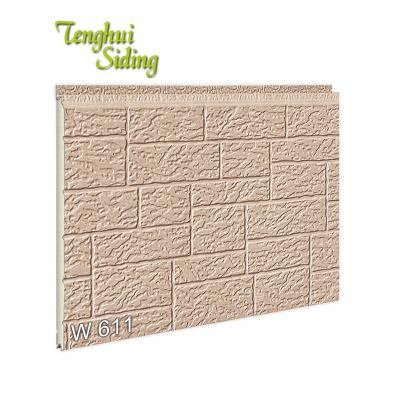 중국 Liaoning Dalian Tenghui new decorative siding innovation building material PU sandwich panel metal cut insulation decorative wall panel 판매용