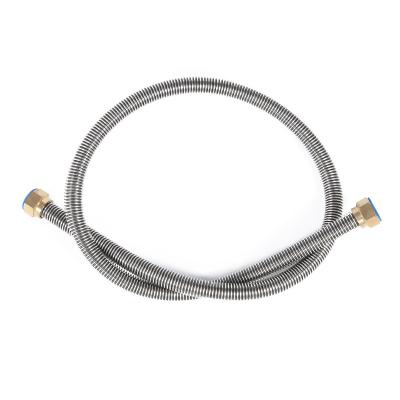 China Stainless Steel High Temperature Resistance 30cm Tube Flexible Bellows Hose With Brass Nut for sale