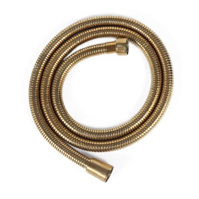 China Explosion Proof High Quality Anti-Explosion Electroplated Gold Bath Flexible Shower Hose for sale