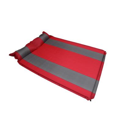 China JingTian Inflatable Double Memory Sponge Travel Inflatable Outdoor Camping Sleep Pad for sale