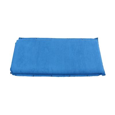 China New Luxurious Inflatable Camping Tent Sleep Pad PVC Coated Picnic Mat Suede Fabric Self Inflating Mattress for sale