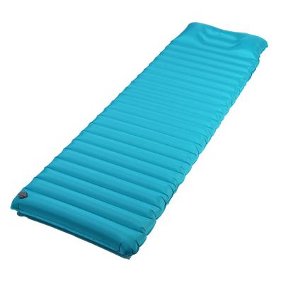 China Inflatable Ultralight Inflatable Mat For Camping Backpacking And Increase Sleep Light Pad With Pump Free Pillow for sale