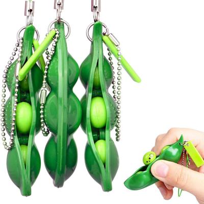 China Funny Educational Baby Toy Osmo Relieve Stress Pea Pod Bean Fidget Keyring Toy Sensory Autism Toys Buy Plastic Children's Other Educational Toys for sale