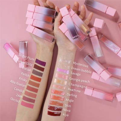 China Osmo 113 Colors Waterproof Private Label Lip Gloss Liquid Lipstick Customize Your Own Lip Gloss OEM Brand for sale