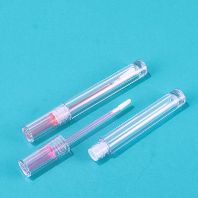 China Osmo Tube Lip Packaging Tubes 4ml Long Strip Full Lip Gloss Tube Lip Gloss Bottle PETG Cosmetic Clear Transparent Cosmetic Lip Gloss for sale