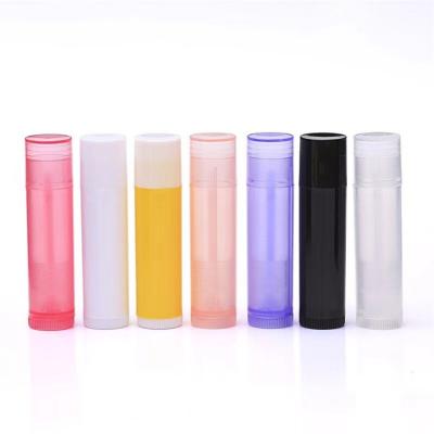 China cosmetics & Osmo Low MOQ Lip Balm Plastic Empty Clear Tube Mini Lip Balm Tubes With Private Logo for sale