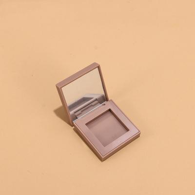 China High End Square Materials Recycled Matte Compact Pressed Powder Container Blush Powder Packagin Case for sale