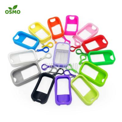 China Personal Care Osmo 45/50ml Cell Phone Shaped Pocket Spruhflasche Botellas De Spray Silicone Case Hand Sanitizer Mist Spray Bottles for sale