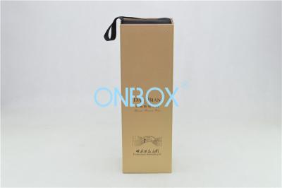 China Magnets Closure Wine Bottle Gift Box / Gift Packaging Box Eco Friendly for sale