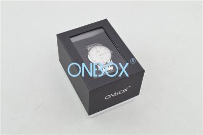 China Window Luxury Packaging Boxes Rigid Cardboard Single Watch Box for sale