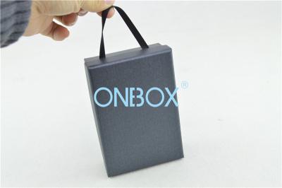 China Rigid Cardboard Presentation Gift Boxes , Handbag Gift Box Satin Strip for sale