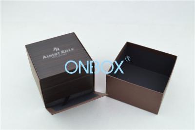 China Fashion Square Luxury Watch Packaging With Metal Hinge Closure SGS EN71-3 for sale