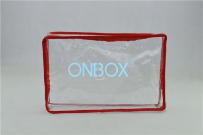 China Transparent Square PVC Packaging Bags Zippered For Stationery / Books / Toys / Gifts for sale