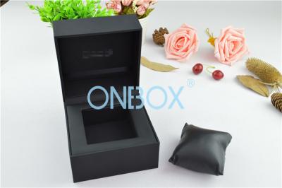 China Durable Luxury Watch Packaging With Soft Pillow Inside Top Padding for sale