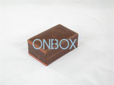 China Velvet Lining Luxury Single Watch Box Elegant Design PVC Leather for sale