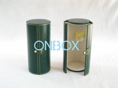 China Cardboard Wine Packaging Boxes / Gift Wine Cylinder Boxes Handmade for sale