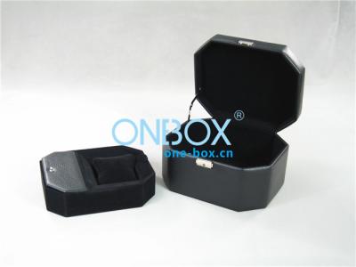 China Embossed Personalised Wrist Watch Box With Removable Insert Tray for sale