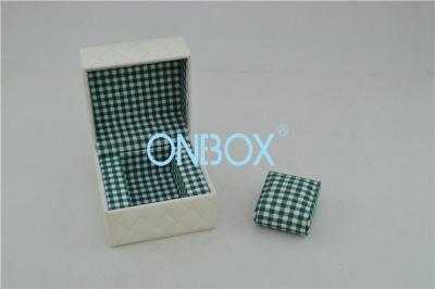 China Decoration Leather Watch Boxes Folding Jewelry Box Fabric Cloth Lining with Stitchings for sale