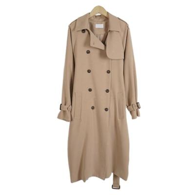 China Breathable Spring And Lapel Double Tier Button Workwear Anorak Coat Suit Collar Solid Color High Quality Slit Middle And Lon for sale