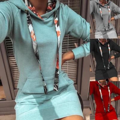 China Sustainable Fall And Winter Customized Sports Splicing Hooded Sweater Jacket Women for sale