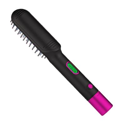 China Private Label Hair Brush Hotel Hot Air Selection Comb One Stage Hair Dryer Flat Electric Fast Straightener Brush Hot Iron Airbrush for sale