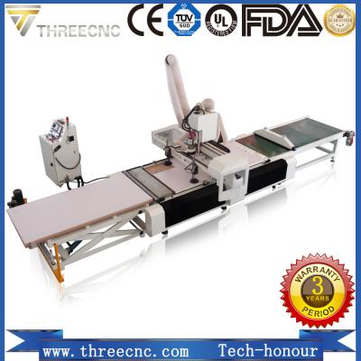 China Furniture producing line wood cutting machine with loading and unloading system TM1325F. THREECNC for sale