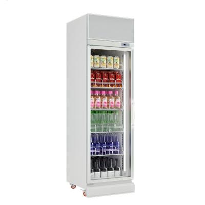 China Double-temperature white commercial stores using upright 3 doors display freezer fridge for sale